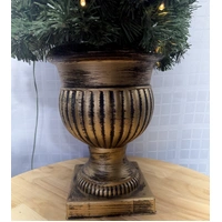 5 Foot Warm White Spiral Topiary Tree 