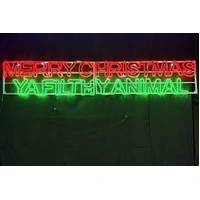 Merry Christmas Ya Filthy Animal Rope Light Motif 