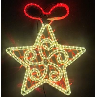 Swirl Star Rope Light Motif 