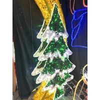 3D Golden Arch with Snowflakes Reindeer and Trees Rope Light Motif 