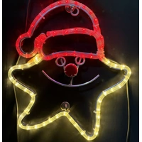 Smiley Star with Hat Rope Light Motif  