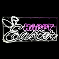 Happy Easter Rope Light Motif