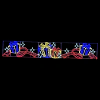 4 Presents with ribbon stars Rope Light Motif -  5.3m long