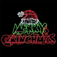 Merry Grinchmas with Hat Rope Light Motif 