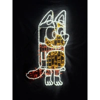 Mum Red Dog Rope Light Motif 