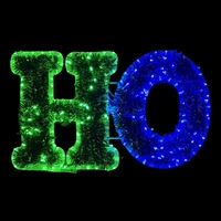 HO Blue & Green Tinsel Rope Light Motif