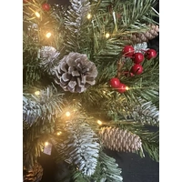 Warm White Christmas Decorated Hanging Pot 