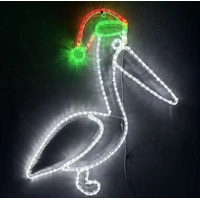 Christmas Pelican Rope Light Motif 