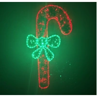 Right Facing Candy Cane Rope Light Motif 