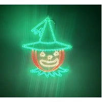 Scarecrow Halloween Face Rope Light Motif