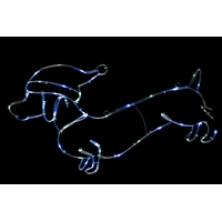 Solar Tubelight Dachshund Motif