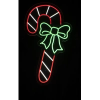 Neon Candy Cane Motif