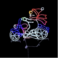 Snowman Motorbike Crew Rope Light Motif 