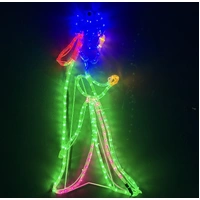Small 3 Wisemen Rope Light Motif