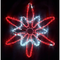 64cm Red/White North Star Motif 