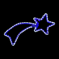 Blue and White Shooting Star Rope Light Motif 