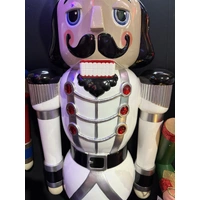 Nutcracker Soldier 6 foot  -White/Silver/Black
