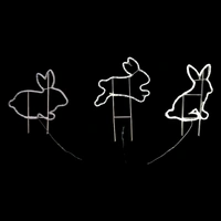Hopping Easter Rabbit Rope Light Motif (3 motifs) - see video