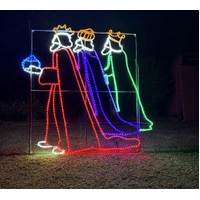 Large 3 Wise Men Rope Light Motif