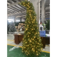 8 Foot Grinch Bent Green Pre-Lit Christmas Tree (dual colour)