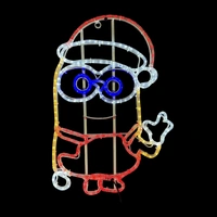 Warm White/Red Minion Waving Rope Light Motif 