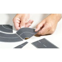 NOCH 60704 -  Federal Road- Grey - Curved-  HO Scale