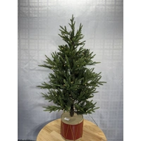 4 Foot Potted Warm White Christmas Tree 
