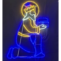 Wiseman Kneeling Rope Light Motif 