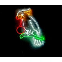 Cockatoo Rope Light Motif with Bauble 