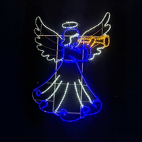 150cm Twinkling Angel Rope Light Motif 