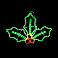Green Holly Rope Light Motif