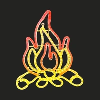 Log Fire Rope Light Motif 