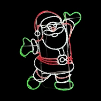 Santa Dancing Rope Light Motif