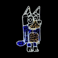 Dad Blue Dog Rope Light Motif 