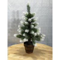60cm Potted Snow Christmas Tree 