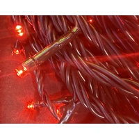 50m Red String - green wire