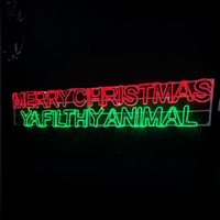 Merry Christmas Ya Filthy Animal Rope Light Motif 