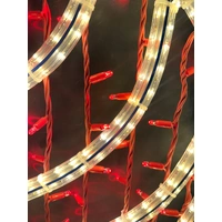 Red Swirl Bauble Rope Light Motif - 75cm