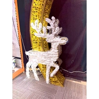 3D Golden Arch with Snowflakes Reindeer and Trees Rope Light Motif 