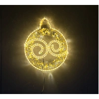 Warm White Swirl Bauble Rope Light Motif 