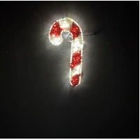 Red/White Candy Cane Rope Light Motif 