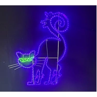 Halloween Cat Rope Light Motif 