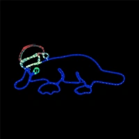 Christmas Platypus Rope Light Motif  