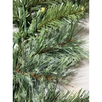 270cm Mixed Decoration Lit Green Christmas Garland