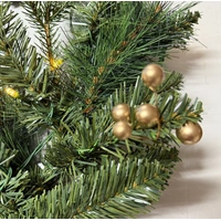 270cm mixed leaf Prelit Glitter Christmas Garland