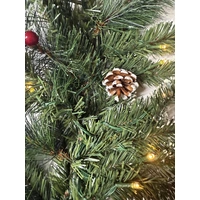 270cm Warm White Prelit Decorated Christmas Garland