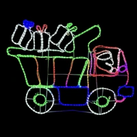 Santa Truck with Gifts Rope Light Motif 
