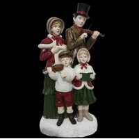 Resin Caroler Family (4 figures together) 