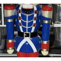 4' Resin Christmas Nutcracker  - blue jacket