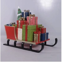 Resin Sleigh with Gifts